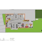 Neubau 3-Familienwohnhaus Mozartstr.14 71711 Murr. Lageplan und Erdgeschoßgrundriss
