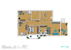 Eigentumswohnung zu verkaufen - Grundriss DachgeschoßNeubau 3-Familienwohnhaus Mozartstr.14 71711 Murr