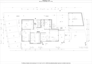 Neubau 3-Familienwohnhaus Mozartstr.14 71711 Murr. Grundriss Erdgeschoß